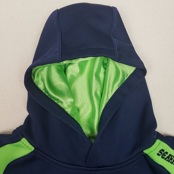 Seattle Seahawks NFL Team Apparel Blue/Green Hoodie Sweatshirt Sz YL EXCELLENT!! - Picture 6 of 7